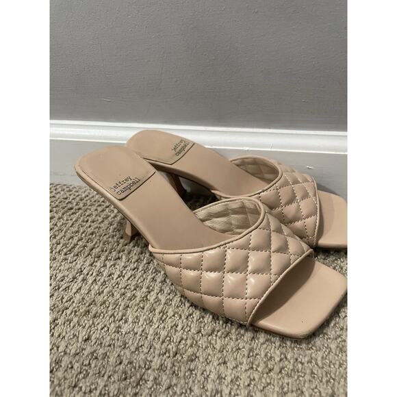 JEFFREY CAMPBELL Tan Crinkle Patent Sandal Size7 - Picture 3 of 11